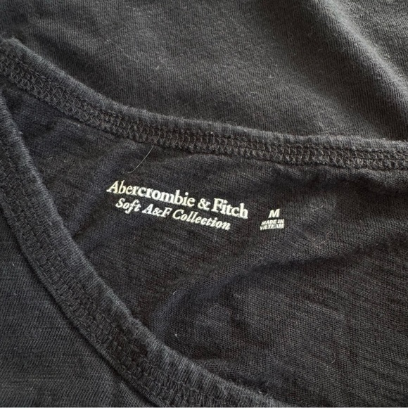 Abercrombie & Fitch Soft A&F Collection Cotton Fitted Tee Shirt - Small Logo - Picture 7 of 7